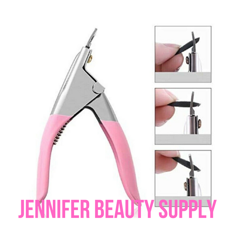 ACRYLIC NAIL TIP CUTTER - PINK