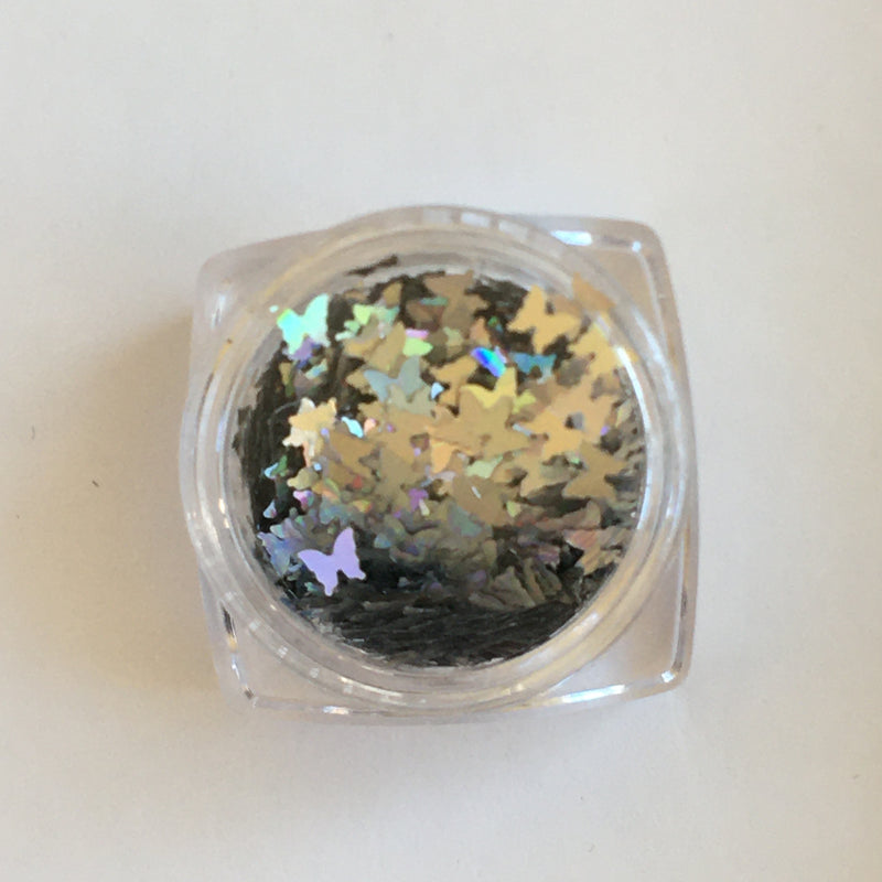 HOLOGRAPHIC 3D BUTTERFLY NAIL ART DECORATION